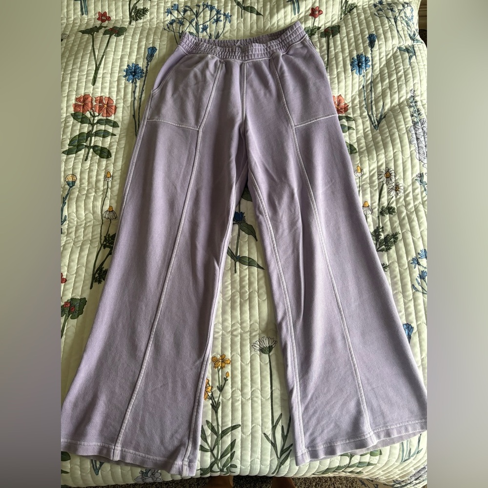 Aerie Wide Leg Sweat Pants- Small